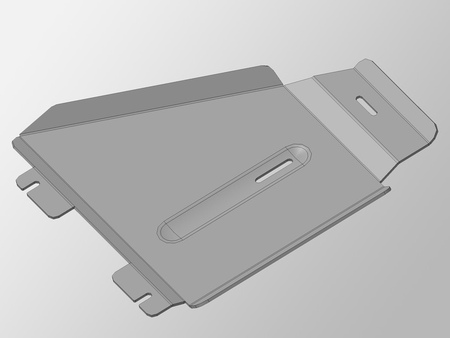 Защита раздаточной коробки (алюминий) ТСС Lexus LX 570 (2008-2019) ZKTCC00037