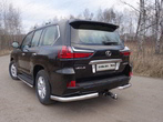 Защита заднего бампера (уголки) 76,1 мм Lexus LX 450d/570 (2015-2022)