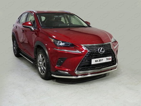 Защита передняя нижняя 42,4 мм Lexus NX (2017-2021)	  LEXNX17-22