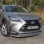 Защита передняя нижняя (двойная) 60,3/42,4 мм Lexus NX 200 (2014-2017)	 
