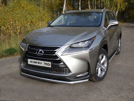 Защита передняя нижняя 60,3 мм Lexus NX 200t (2015-2017)	  LEXNX20015T-04