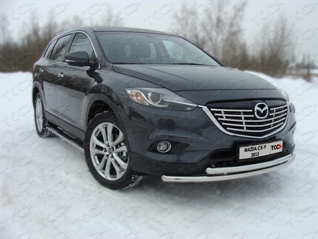 Защита передняя нижняя (двойная) 50,8/50,8 мм Mazda CX-9 (2012-2019)	  MAZCX913-10