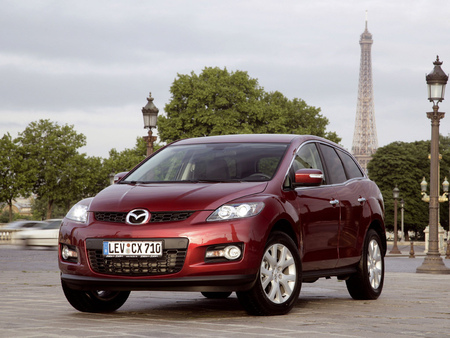 Пороги c площадкой 75х42 мм Mazda CX-7 MAZCX710-11