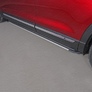 Пороги алюминиевые Slim Line Silver Mazda CX-9 (2017-2025)