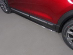 Пороги с площадкой (нерж.лист) 42,4 мм Mazda CX-9 (2017-2026)