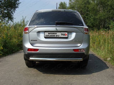 Защита заднего бампера (центральная) 60,3 мм Mitsubishi Outlander (2012-2014) MITOUT12-07