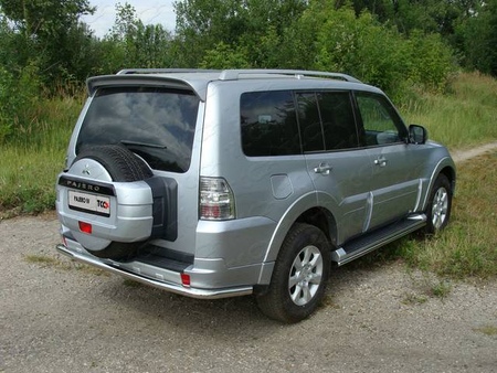 Защита заднего бампера (центральная) 60,3 мм Mitsubishi Pajero IV (2006-2011) MITPAJ413-08