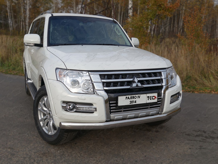 Защита передняя нижняя (овальная) 75х42 мм Mitsubishi Pajero (2014-2025)	 MITPAJ414-03