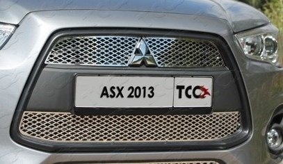 Решетка радиатора верхняя (лист) Mitsubishi ASX (2013-2017) MITSASX13-16