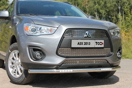 Защита передняя нижняя (с ДХО) 60,3 мм Mitsubishi ASX (2013-2019)	  MITSASX13-19