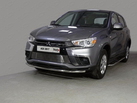 Защита передняя нижняя 42,4 мм Mitsubishi ASX (2017-2019)	  MITSASX17-17