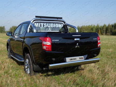 Защита кузова и заднего стекла 76,1 мм со светодиодной фарой Mitsubishi L200 (2015-2019)  MITL20015-20