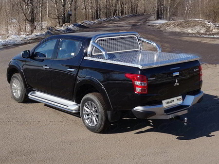 Защита кузова и заднего стекла 76,1 мм (для крышки)(без надписи) Mitsubishi L200 (2015-2019) MITL20015-37