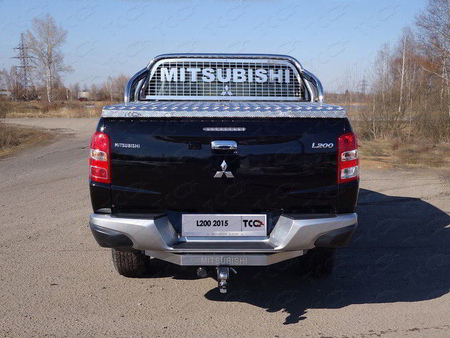 Защита кузова и заднего стекла 75х42 мм (для крышки) Mitsubishi L200 (2015-2019) MITL20015-52