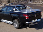 Защита кузова 76,1 мм (для крышки) со светодиодной фарой Mitsubishi L200 (2015-2019)