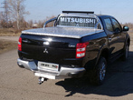 Защита кузова и заднего стекла 75х42 мм со светодиодной фарой (для крышки) Mitsubishi L200 (2015-2019)