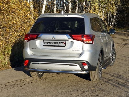 Защита заднего бампера 60,3 мм Mitsubishi Outlander (2018-2023) MITOUT18-33