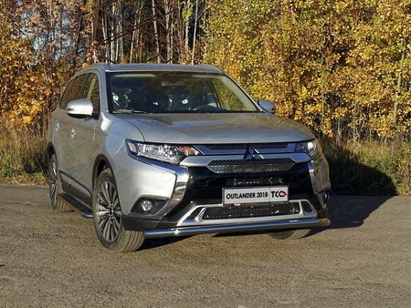 Защита передняя нижняя 60,3 мм Mitsubishi Outlander (2018-2023) MITOUT18-35