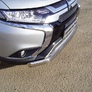 Защита передняя нижняя овальная 75х42 мм Mitsubishi Outlander (2018-2023)