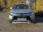 Защита передняя нижняя с ДХО 60,3 мм Mitsubishi Outlander (2018-2023)