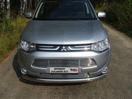 Решетка радиатора верхняя (2012 мм) Mitsubishi Outlander (2012-2014) MITOUT12-09