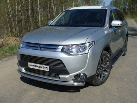 Решетка радиатора верхняя (2012 мм) Mitsubishi Outlander (2014-2015) MITOUT14-03