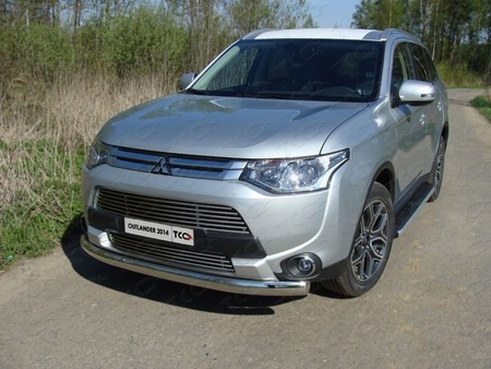 Решетка радиатора нижняя (2012 мм) Mitsubishi Outlander (2014-2015) MITOUT14-04