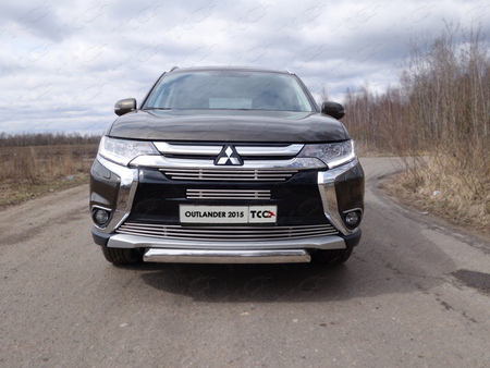 Решетка радиатора верхняя (2012 мм) Mitsubishi Outlander (2015-2018) MITOUT15-05