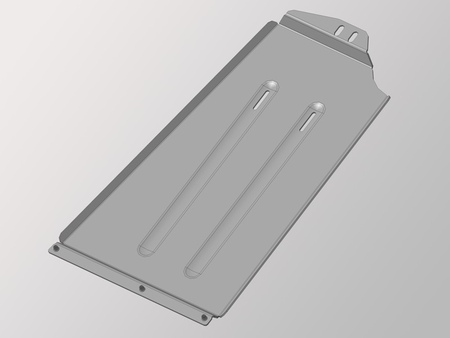 Защита раздатки (алюминий) ТСС Mitsubishi Pajero (2007-2025) ZKTCC00053