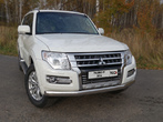 Защита передняя нижняя (овальная) 75х42 мм Mitsubishi Pajero (2014-2024)	