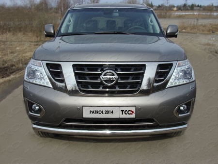 Защита передняя нижняя 76,1 мм Nissan Patrol (2014-2020) NISPATR14-02