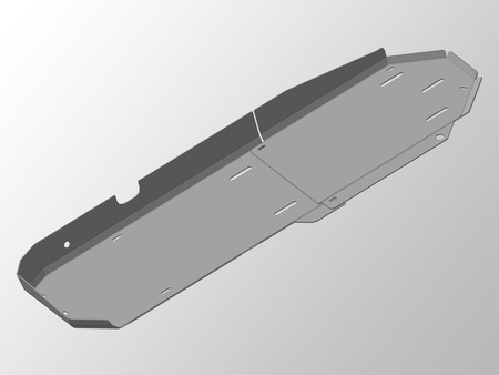 Защита бака (алюминий) (комплект 2шт) ТСС Nissan Pathfinder (2013-2017) ZKTCC00095