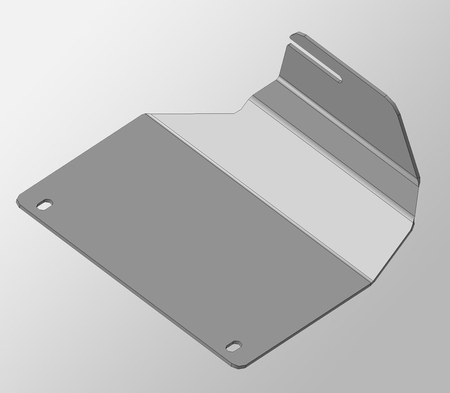 Защита дифференциала (алюминий) ТСС Nissan Pathfinder (2013-2017) ZKTCC00096