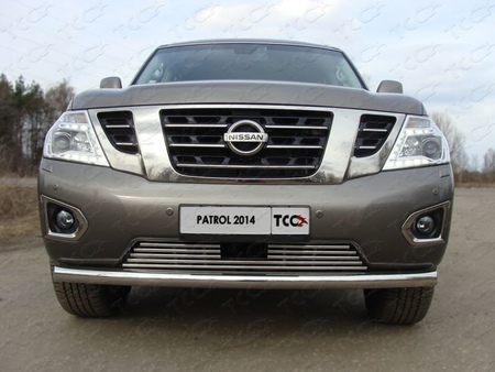 Решетка радиатора 16 мм Nissan Patrol (2014-2019) NISPATR14-05