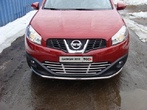 Решетка радиатора 16 мм Nissan Qashqai  (2009-2013)