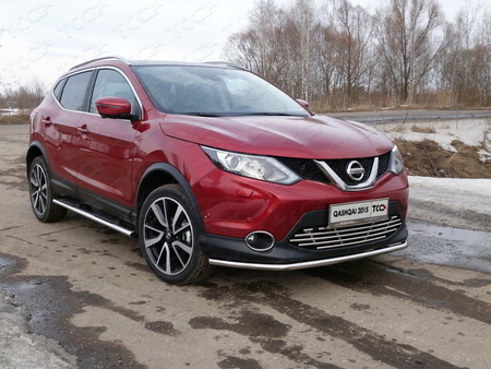 Защита передняя нижняя 42,4 мм Nissan Qashqai (SPB) (2015-2019) NISQASHSPB15-19