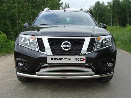 Решетка радиатора 12 мм Nissan Terrano (2014-2023) NISTER14-09