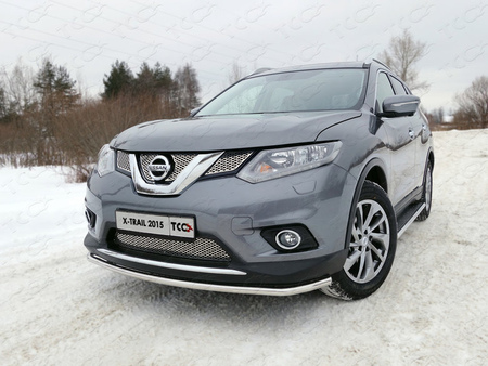 Защита передняя нижняя 42,4 мм Nissan X-Trail (2015-2018) NISXTR15-02