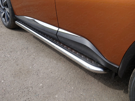 Пороги с площадкой 60,3мм Nissan Murano (2016-2023) NISMUR16-15