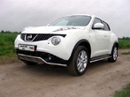 Защита передняя (кенгурин) 42,4/16 мм Nissan Juke (2012-2019)