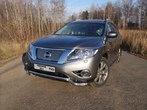 Защита передняя (кенгурин) 60,3 мм Nissan Pathfinder (2014-2017)