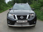 Защита передняя нижняя (овальная) 75х42 мм Nissan Terrano (2014-2023)