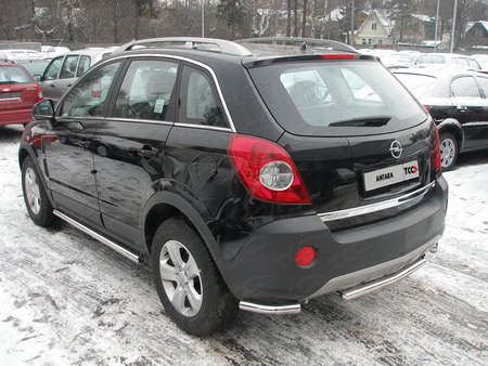 Защита заднего бампера (уголки) 60,3 мм Opel Antara (2006-2012) OPANT12-08