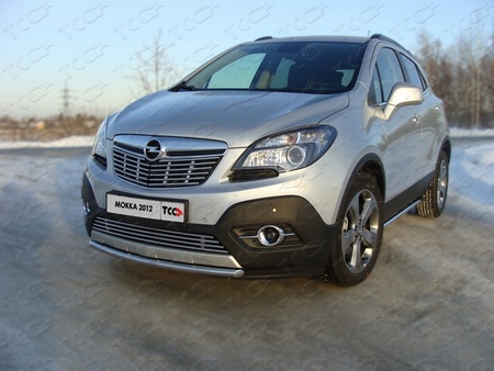 Защита передняя нижняя (короткая) 42,4 мм Opel Mokka (2012-2019) OPMOK4WDT12-09