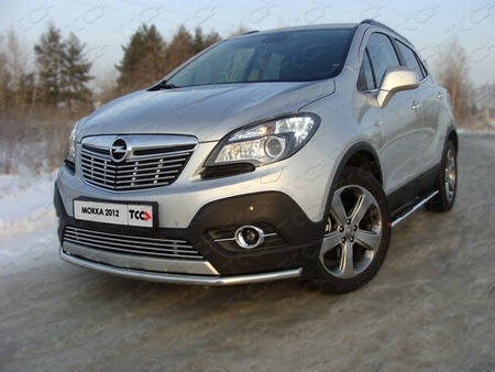 Решётка радиатора нижняя 12 мм Opel Mokka (2012-2019) OPMOK4WDT12-08