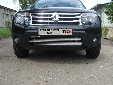 Решётка радиатора 12 мм Renault Duster (2011-2015) RENDUST12-08