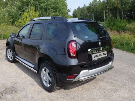 Защита заднего бампера 60,3 мм Renault Duster (2011-2019) RENDUST12-13