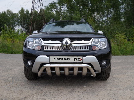 Решетка радиатора верхняя (лист) Renault Duster (2015-2021) RENDUST15-08