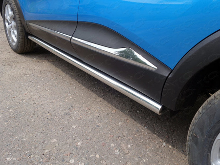 Пороги труба 60,3 мм Renault Kaptur (2016-2020) RENKAP16-23