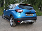 Защита заднего бампера 42,4 мм Renault Kaptur (2016-2020)